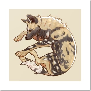 African wild dog Posters and Art